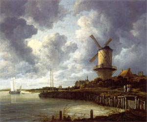 Jacob van Ruisdael (1628-1692) - Mill at Wijk near Duursteede